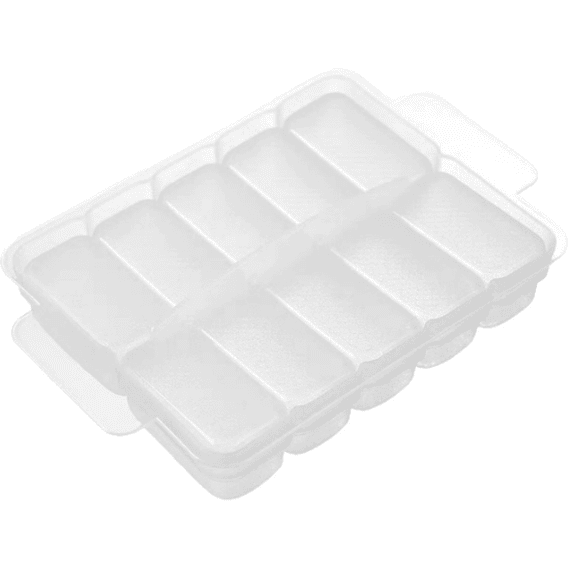 Clearance Under $1.24! 1 Pack 10-Cavity Onigiri Mold, Rectangular Rice Ball Maker for Sushi and Snacks (Clear, One Size)