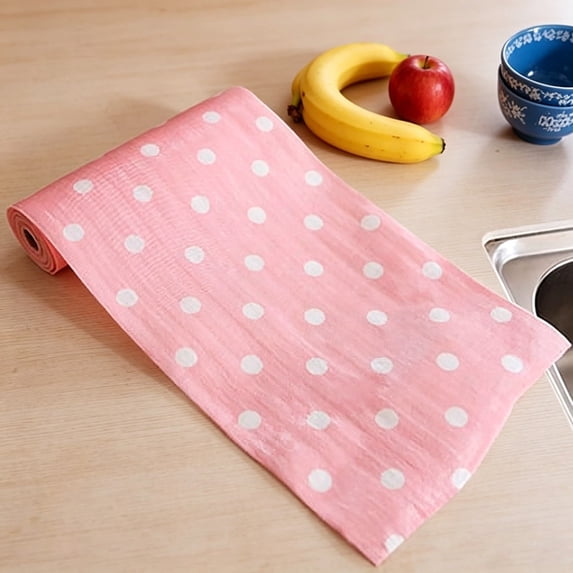 Clearance Under$1.24! 1 Roll Drawer Liner, Non-Adhesive Shelf Paper, 30x300cm, for Kitchen and Dresser, Pink