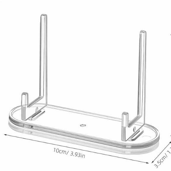 Clearance Under$1.24! 1Pc Acrylic Plate Stand, 3 Inch Small Easel for Displaying Photos, Books, or Cards (10*6cm, Clear)