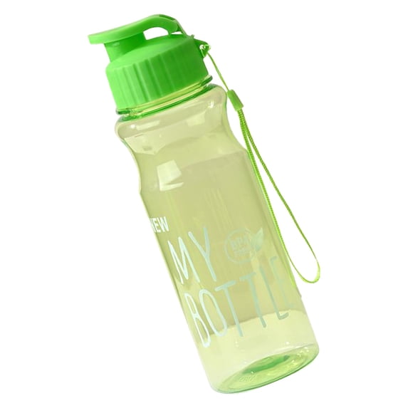 Clearance Under $1.24! 1Pc Press-Clamshell Outdoor Water Bottle (Plastic, Green)