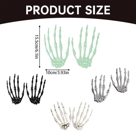 Clearance Under $1.26! 1PACK Plastic Skeleton Hand, Life-Size Halloween Decoration Prop, Plastic, (15.5x10cm, C)