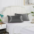 thumbnail image 1 of Under$1 2Pack Satin Silk Pillow Cases Pillowcase For Hair And Skin, Pillowcases Standard Size Set Of 2, And Soft Satin Pillowcovers 2 Pack (20x30 Inches), 1 of 8