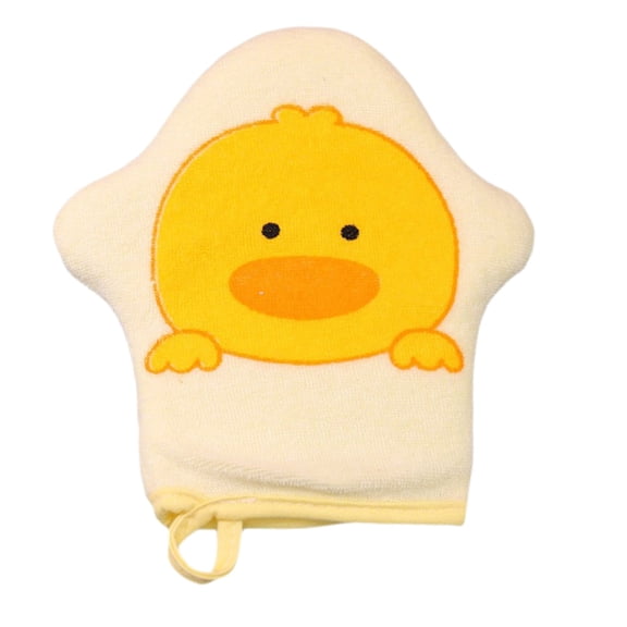 Clearance Under $1.3, 1 Pack Baby Bath Washcloth Glove, Soft Cotton Exfoliating Body Scrubber, Cute Print Kids Shower Mitt