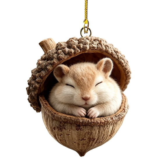 Clearance Under $1 3-Pack Woodland Friend Acrylic Ornaments for Rustic Holiday Display