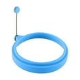 thumbnail image 1 of Clearance Under $1.36! 2 Pack Silicone Round Egg Rings with Handles for Perfect Fried Eggs (Blue), 1 of 1