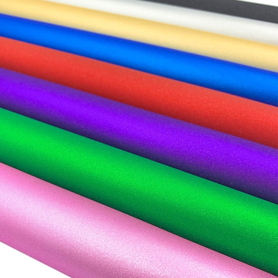 Clearance Under $1.39! 1 PC Permanent Self-Adhesive Glitter Vinyl Sheet 30x25cm for DIY Decals Crafts (Hot Pink)