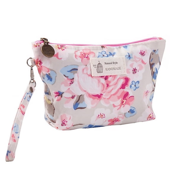 Clearance Under $1.39 Cosmetic Bag Portable Travel Makeup Organizer with Zipper Waterproof and Washable