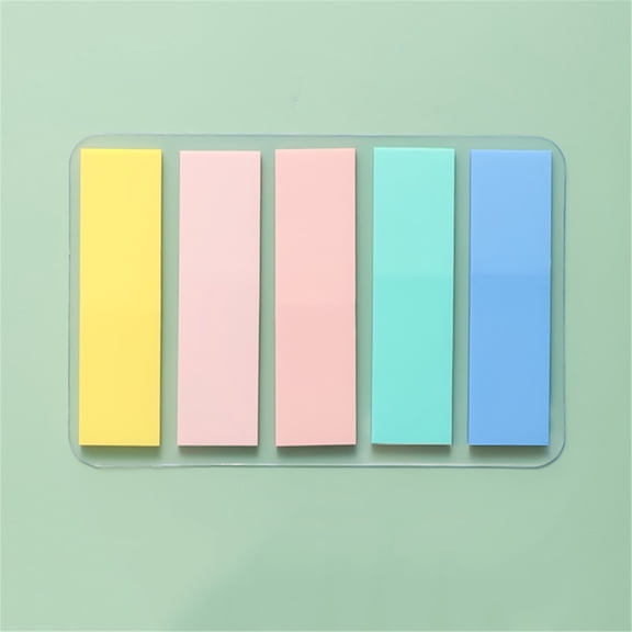 Clearance Under $1.44! 100PCS Index Sticky Notes, Solid Color Memo Tabs for Book Marking & Reminders, Paper, for Office & Study, (One Size, Macaron)