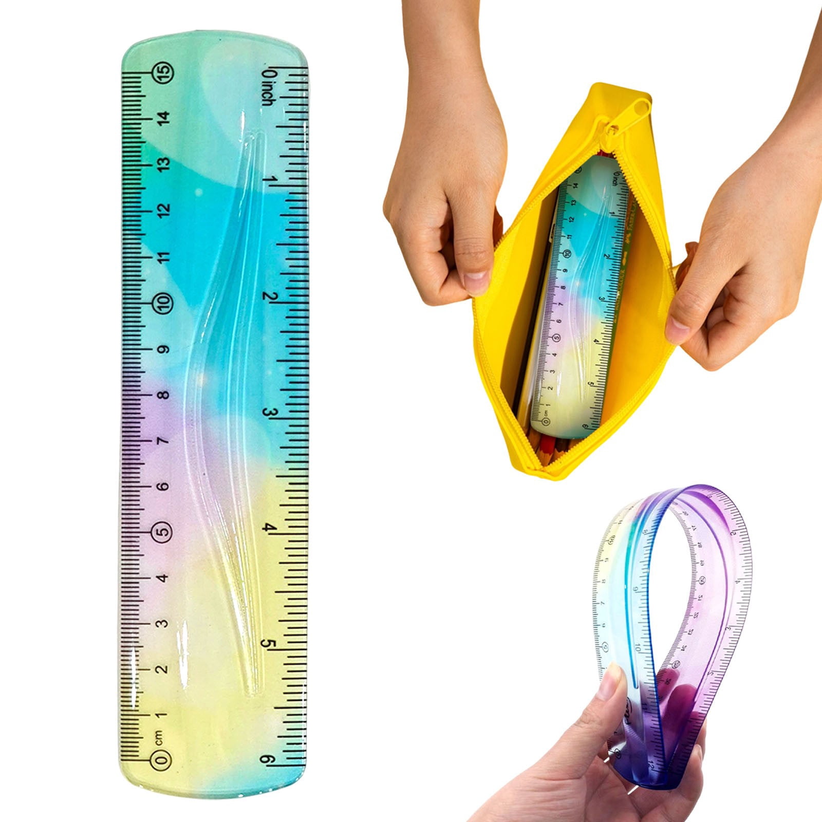 Huge Ruler Clearance Under$1.5 Clearance 6 Inch Flexible Ruler, Bendable Plastic ...