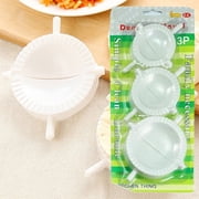 Clearance Under $1.54! 1 Pack Dumpling Press Mold, 3-Size Manual Dumpling Maker White, One Size
