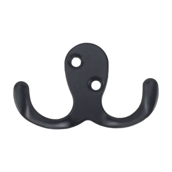 Clearance Under $1.54! 1PC Wall Mounted Coat Hook, Double Prong Vintage Hook for Hats & Scarves, Metal, for Home & Kitchen, (One Size, Bronze)