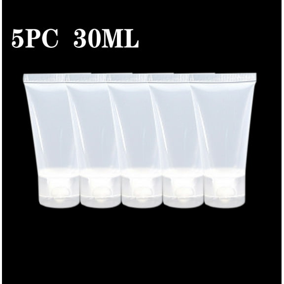 Clearance Under $5 5PC Empty Hand Soap Cosmetic Cream Travel Lotion Containers Bottle 30ML