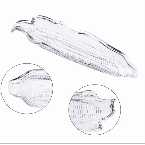 Clearance Under$1.64! 1 Pcs Corn Cob Holders, Reusable Plastic Handles with Prongs, Dishwasher Safe, Set of 1, Clear