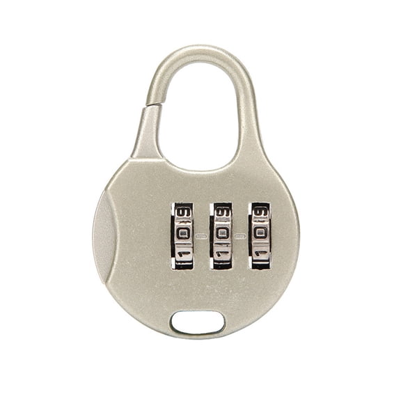 Clearance Under $1.64! 1PC Small Combination Lock, 3-Digit Padlock for Luggage & Lockers, Metal, for Travel & School, (One Size, Silver)