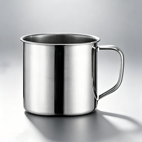 Clearance Under $1.66! 1Pc Mini Metal Mug for Outdoor and Daily Use (One Size, Silver)