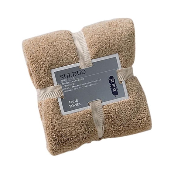 Clearance Under $1.74! 36x80cm Soft Coral Velvet Towel, Quick Dry Absorbent Bath Towel - Large Size for Home, Gym, Travel (Light Grey, L)