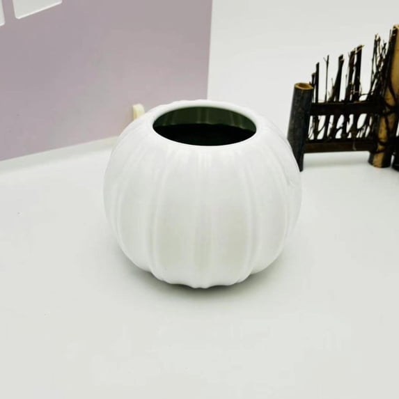 Clearance Under $1.86! Pumpkin Plastic Vase Halloween Thanksgiving Table Decor