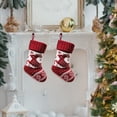 thumbnail image 1 of Clearance Under $1.89 Large Christmas Stocking Set for Holiday Gift Filling and Fireplace Decoration, 1 of 5