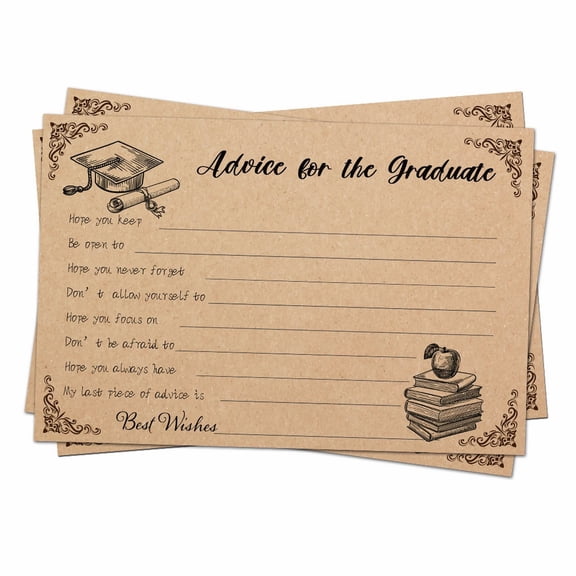 Clearance Under $1 8Pc Greeting Cards Graduation Advice Card For Graduation Party Advice,Paper (E)