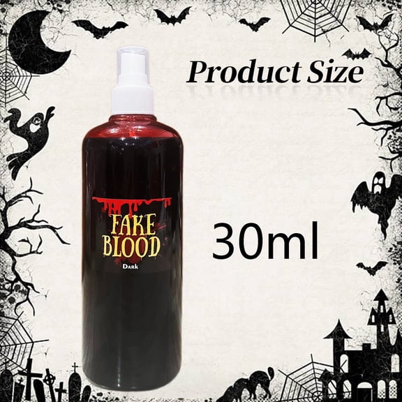 Clearance Under $1.96! 1PC 30mL Halloween Blood Spray, Washable Liquid Makeup for Costume & Role Play, Plastic, (30mL, K)