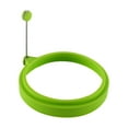 thumbnail image 1 of Clearance Under $1.96! 2 Pack Silicone Round Egg Rings with Handles for Perfect Fried Eggs (Green), 1 of 1