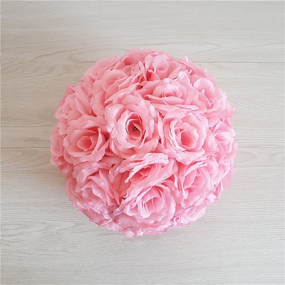 Clearance Under $1 Artificial Flower Ball Artificial Flower Ball For Wedding Centerpiece Hanger,Plastic (A) (1Pc)