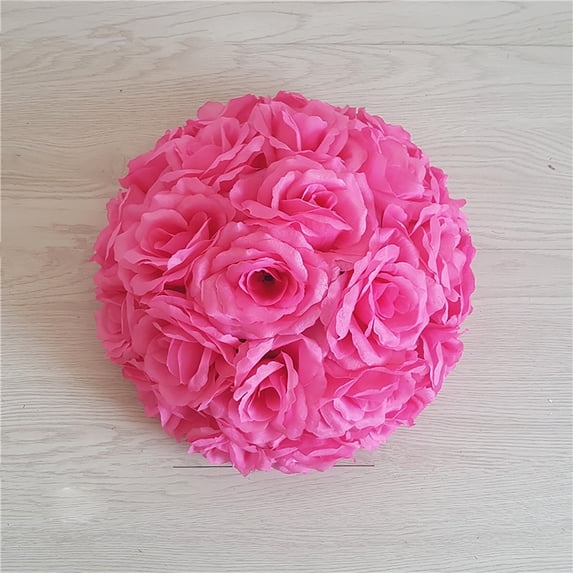 Clearance Under $1 Artificial Flower Ball Artificial Flower Ball Plastic For Wedding Centerpiece Hanger Party Floral Pomander (G) (1Pc)