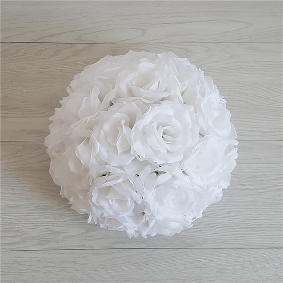 Clearance Under $1 Artificial Flower Ball Artificial Flower Ball Plastic For Wedding Centerpiece Hanger Party Floral Pomander (H) (1Pc)