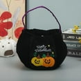 thumbnail image 1 of Clearance Under $1 Black Pumpkin Halloween Candy Bag for Kids, 1 of 5