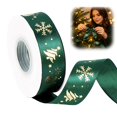 thumbnail image 1 of Clearance Under $1 Christmas Ribbon for Tree Wreath and Mantel Decor, Satin-Like Holiday Ribbon, 1 of 7