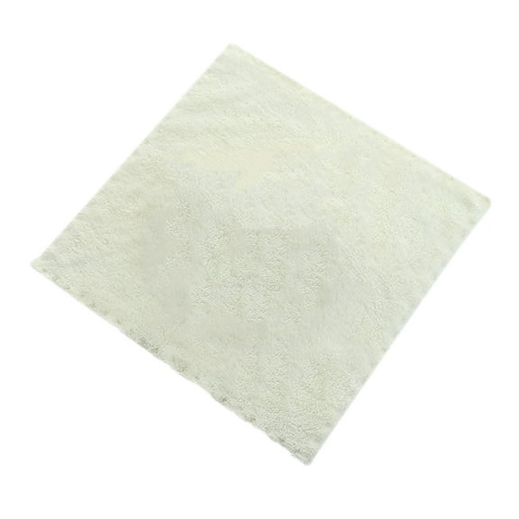 Clearance! Under $1 Coral Fleece Square Handkerchief Soft Absorbent Towel Dish Towels 30*30cm