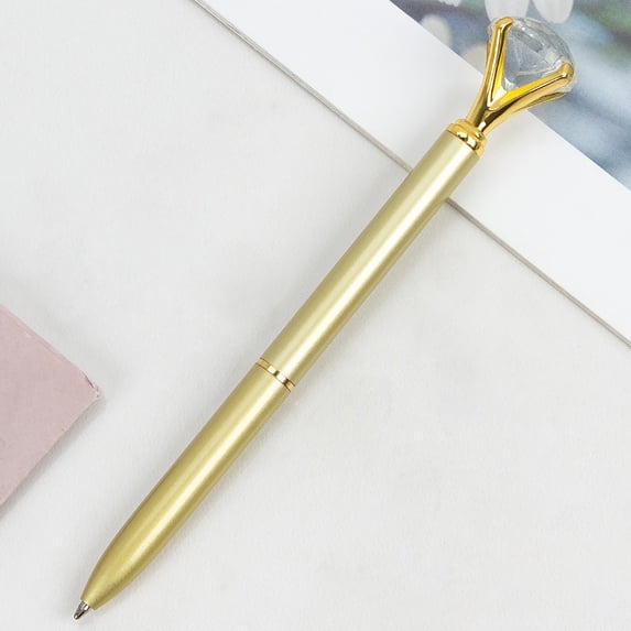 Clearance Under $1 Crystal Diamond Ballpoint Pen Retractable 1.0mm Bling Pen for Bridal Shower