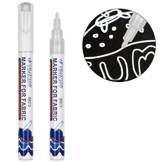 Clearance Under $1 Fabric Marker Pen, 2mm Art Painting Pen for T-Shirt and Clothing