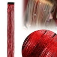 thumbnail image 1 of Clearance Under $1 Hair Tinsel Clip Hair Tinsel Clip Plastic For Festival Rave Outfit Birthday Party Hair (G) (1Pc), 1 of 9