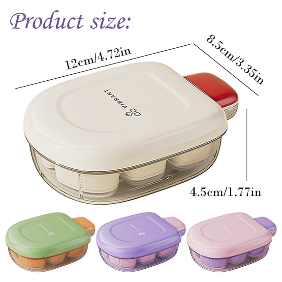 Clearance Under $1 Ice Cube Tray with Lid Press-Down Easy Release Compact Size
