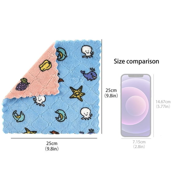 Clearance! Under $1 Kitchen Tool Tableware Dish Towel Wash Cloth Cleaning Cloth Wiping Rag