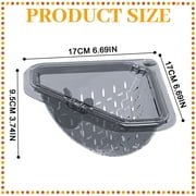 Clearance Under $1 Magnetic Corner Strainer Basket with Open Bottom for Sink Scraps
