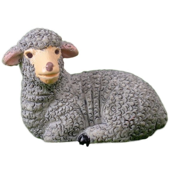 Clearance Under $1 Miniature Sheep Figurine, Style F Realistic Resin Animal Decor, 1PC Handmade Farmhouse Tabletop Ornament