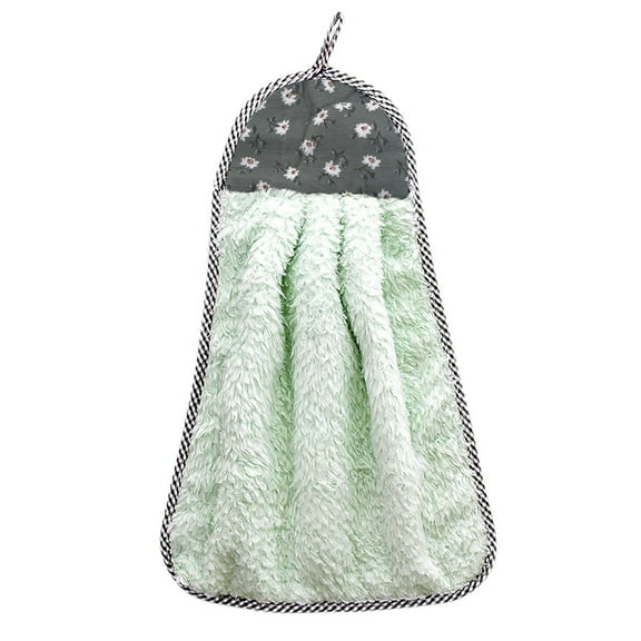 Clearance Under $5 Nonstick Oil Coral Velvet Hanging Hand Towels Kitchen Dishclout
