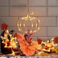 thumbnail image 1 of Clearance Under $1 Orange Pumpkin Autumn Centerpiece with Maple Leaves 7.8in for Fall Decor, 1 of 5