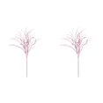 thumbnail image 1 of Clearance Under $1 Pink Glitter Branch Christmas Table Decoration with Sequins and Flexible Stems - 2 Pieces, 1 of 5