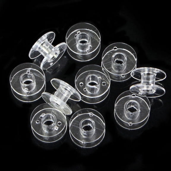 Clearance Under $1 Plastic for Sewing Clear Machine Bobbins 10 Lots Home Textiles Transparent