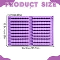 thumbnail image 1 of Clearance Under $1 Silicone Stick Candy Mold – 20 Cavity Twisted Bar Mold (Purple Twist), 1 of 5