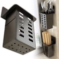 thumbnail image 1 of Clearance Under $1 Wall Mount Utensil Holder, No-Drill Adhesive Storage Rack for Kitchen Cutlery, 1 of 5