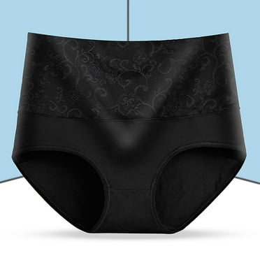 Clearance Under $1 Xuniizn Womens Underwear High Waist Cotton Soft Seamless Briefs Ladies Panties Lace Plus Size Comfy Stretch Ladies Underwear L-3XL