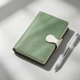 thumbnail image 1 of Clearance Under $10! A5 Soft Leather Pu Notebook White Buckle Composition Notebook Notepad, 1 of 4