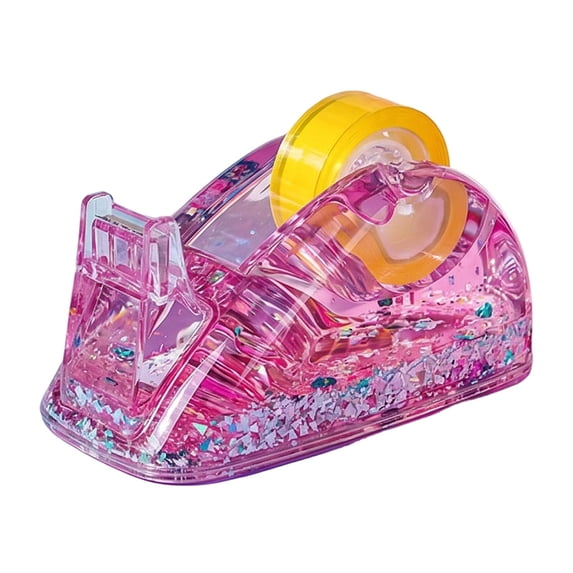 Clearance Under $10 | Acrylic Glitter Tape Dispenser With Liquid Flow Desktop Holder For Home And Office