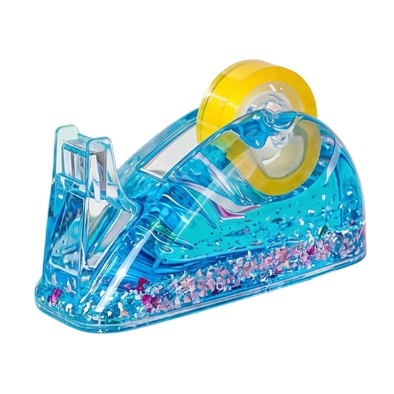 Clearance Under $10 | Acrylic Glitter Tape Dispenser With Liquid Flow Desktop Holder For Home And Office