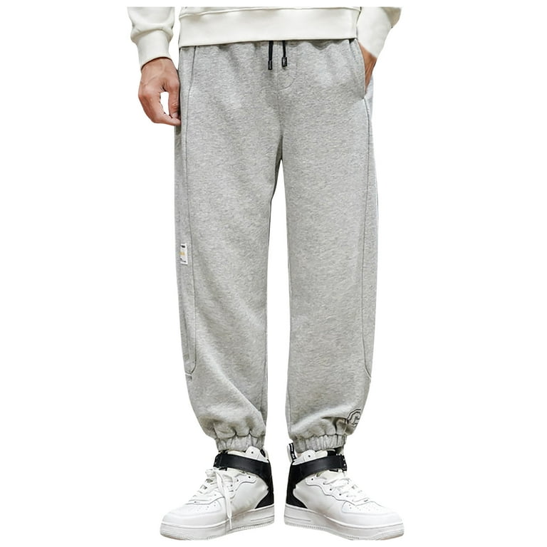 Clearance Under $10 ! BVnarty Full Length Pants for Men Comfy