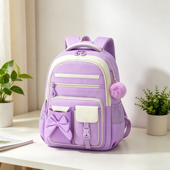 Clearance Under $10! Backpack Large Capacity Purple Hiking Backpack Daypack